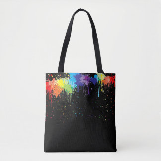 Tote Bag Paint Splatter