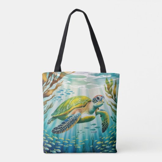 Tote Bag Painted Turtle (Dos)
