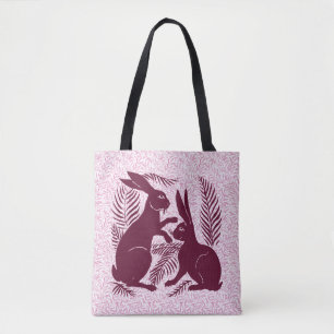 Tote Bag Paire Art nouveau de lapins De Morgan et Morris
