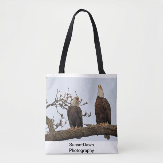 Tote Bag Paire d'aigle de Bald (Devant)