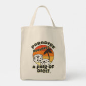 Tote Bag Paire De Dice Funky Board Jeu Motto (Dos)