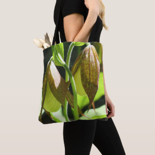 Tote Bag Paire de fleurs d'orchidée blanche
