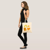 Tote Bag Paire de nourriture classique Macaroni + Fromage = (Devant (modèle))