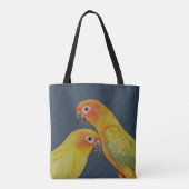 Tote Bag Paire de perroquets Sun Conure (Dos)