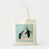 Tote Bag paire de pingouins (Devant)
