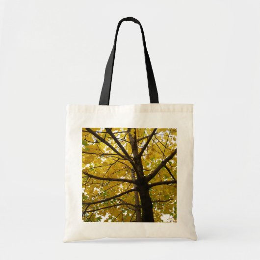 Tote Bag Paire d'érables jaunes Nature d'automne (Devant)