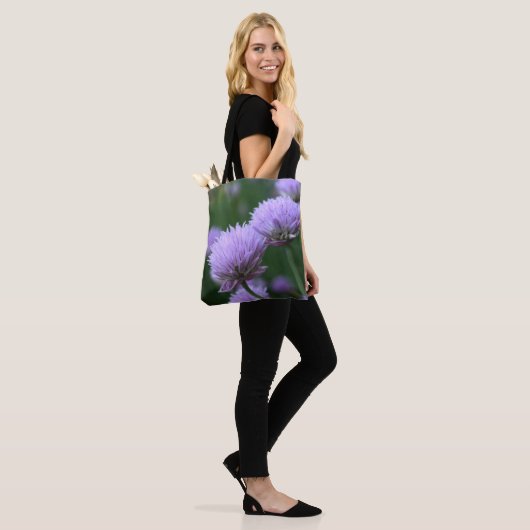 Tote Bag Paire d'oignon d'oignon violet (Sur le modèle)