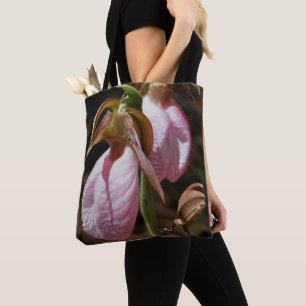 Tote Bag Paire d'orchidée rose sauvage