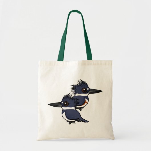 Tote Bag Paires de martin-pêcheur ceinturé (Devant)