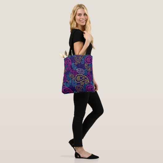 Tote Bag Paisley (Sur le modèle)
