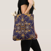 Tote Bag Paisley Elegance : Motif de design textile (De près)