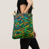 Tote Bag Paisley haché (De près)