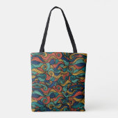 Tote Bag Paisley haché (Dos)