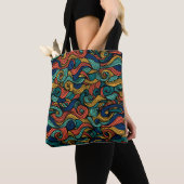 Tote Bag Paisley haché (De près)