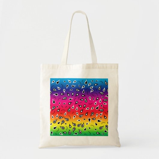 Tote Bag Paisley Rainbow (Devant)