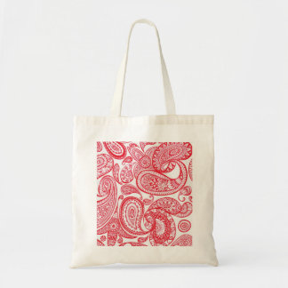 Tote Bag Paisley rouge Fourre-tout