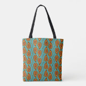 Tote Bag Paisley Texture ornementale : Élégance indienne. (Dos)
