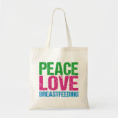 Tote Bag Paix Amour Allaitement (Devant)