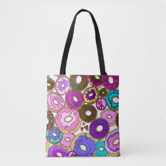 Tote Bag Paix Amour et Donuts