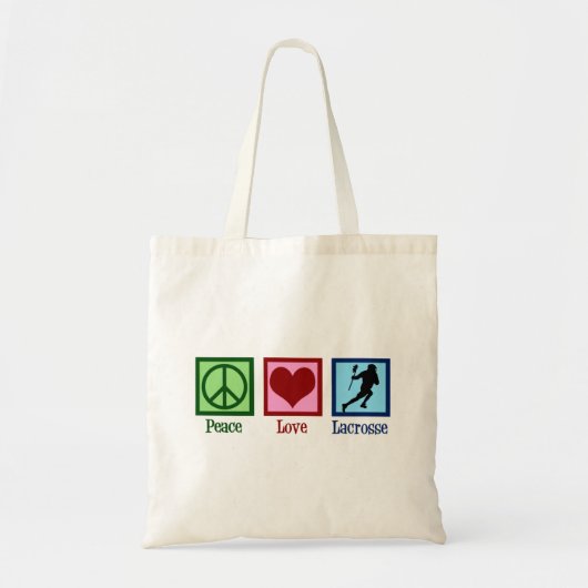 Tote Bag Paix Amour Lacrosse (Devant)