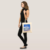 Tote Bag Paix, amour, pieds de Sandy (Devant (modèle))