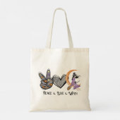 Tote Bag Paix, Amour, Sorcière (Dos)