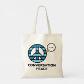 Tote Bag Paix de la conversation (Dos)