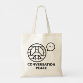 Tote Bag Paix de la conversation (Dos)