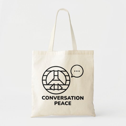 Tote Bag Paix de la conversation (Devant)