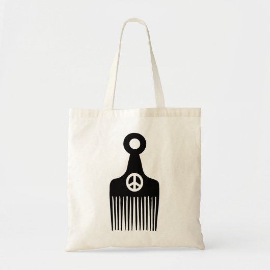 Tote Bag Paix des cheveux afro (Devant)