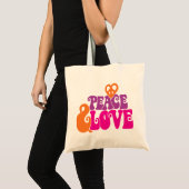Tote Bag Paix et amour (Devant (produit))