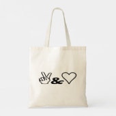 Tote Bag Paix et amour (Dos)