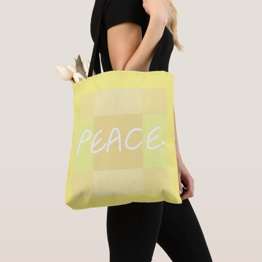 Tote Bag Paix jaune (De près)