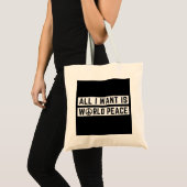 Tote Bag Paix mondiale (Devant (produit))