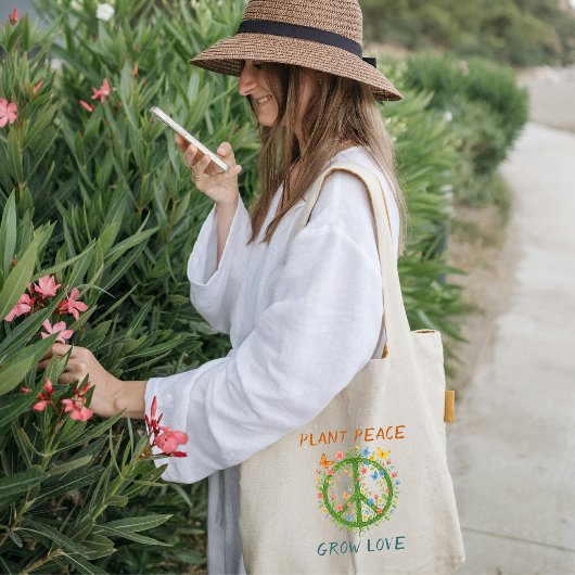 Tote Bag Paix plante