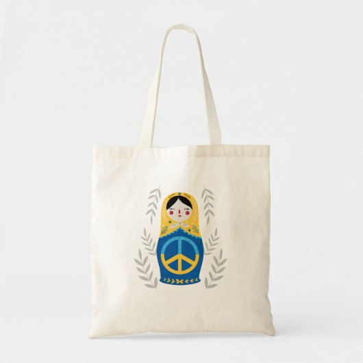 Tote Bag Paix pour l'Ukraine (Devant)