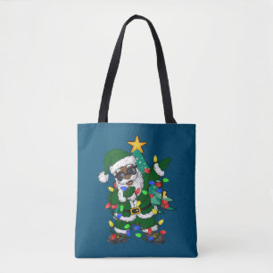 Tote Bag Pajama de Noël afro-américain