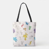 Tote Bag Pal de rue Sésame | Blocs de couleurs (Dos)