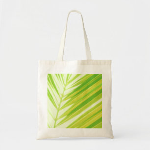Tote Bag Pale Green Pastel Palm Feuilles