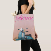 Tote Bag Palerme Italie poster scooter (De près)