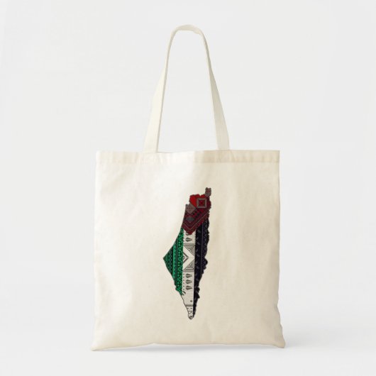 Tote Bag Palestine Broderie tatreez drapeau Motif gratuit (Devant)