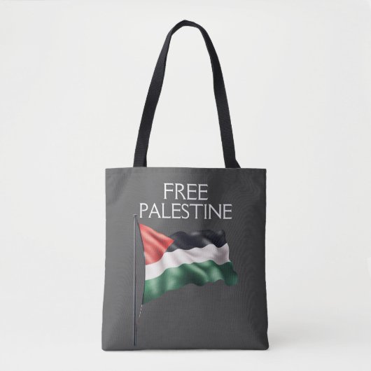Tote Bag Palestine Drapeau libre Gaza (Devant)