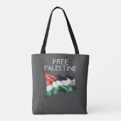 Tote Bag Palestine Drapeau libre Gaza (Dos)