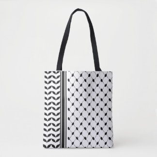 Tote Bag Palestine Keffiyeh Motif Scarf