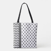 Tote Bag Palestine Keffiyeh Motif Scarf (Dos)