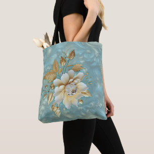 Tote Bag Palette bleu clair sur une conception de barogue e