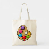 Tote Bag Palette d'artiste peintre (Dos)