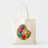 Tote Bag Palette d'artiste peintre (Devant)