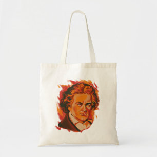 Tote Bag Palette de feu de Beethoven Citation Portrait