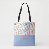 Tote Bag Palette Douce des Fleurs de Printemps (Devant)